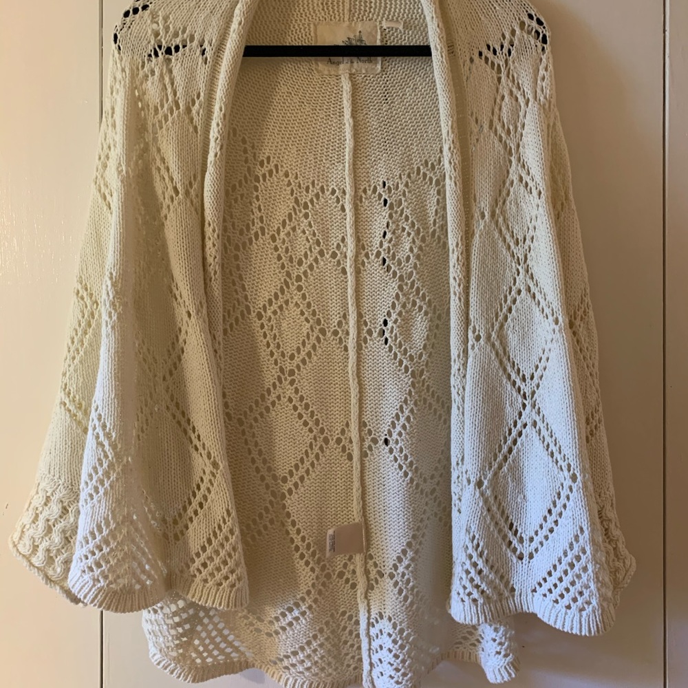 Anthropology knitted shawl